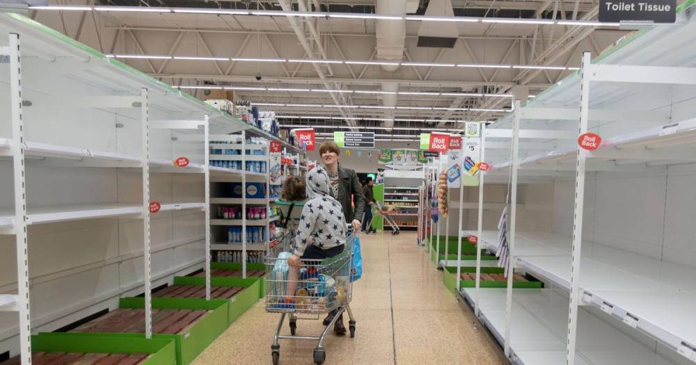 Coronavirus panic buyers warned 'this has to stop' as Scottish supermarket shelves stripped bare - www.dailyrecord.co.uk - Britain - Scotland