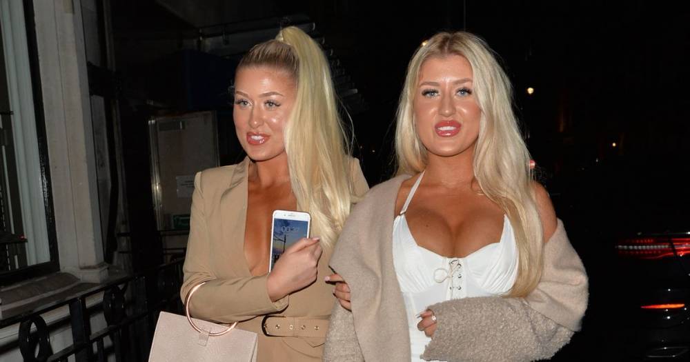Love Island twins Jess and Eve Gale flaunt tanned legs and jaw-dropping figures in tiny outfits - www.ok.co.uk - London