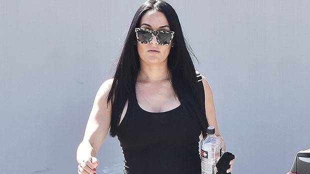 Nikki Bella Shows Off Her Growing Baby Bump In A Teeny Black Bikini - hollywoodlife.com - California