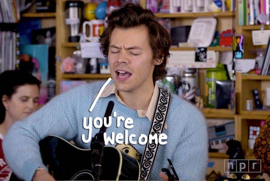 Harry Styles Will Ease Your Coronavirus Anxiety With His Tiny Desk Concert — Watch! - perezhilton.com