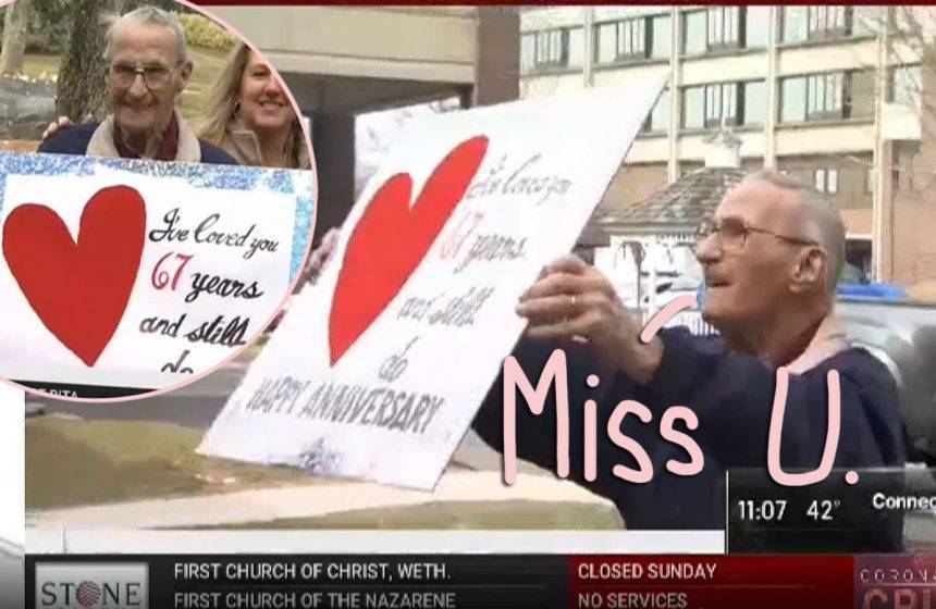 Man Celebrates 67th Wedding Anniversary Outside Wife’s Nursing Home Amid Coronavirus Concerns - perezhilton.com - state Connecticut - parish Vernon