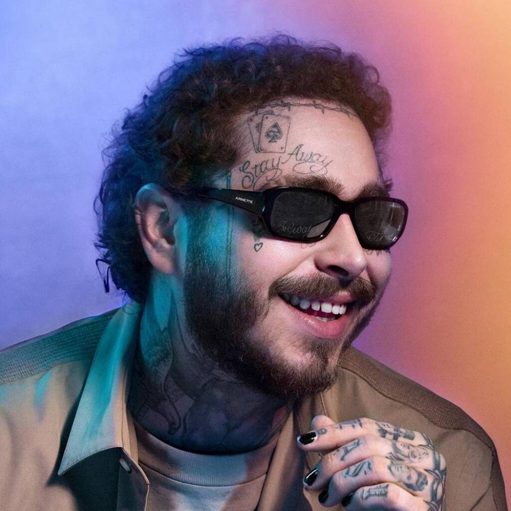 Post Malone unveils eyewear collection inspired by his face tattoos - www.peoplemagazine.co.za