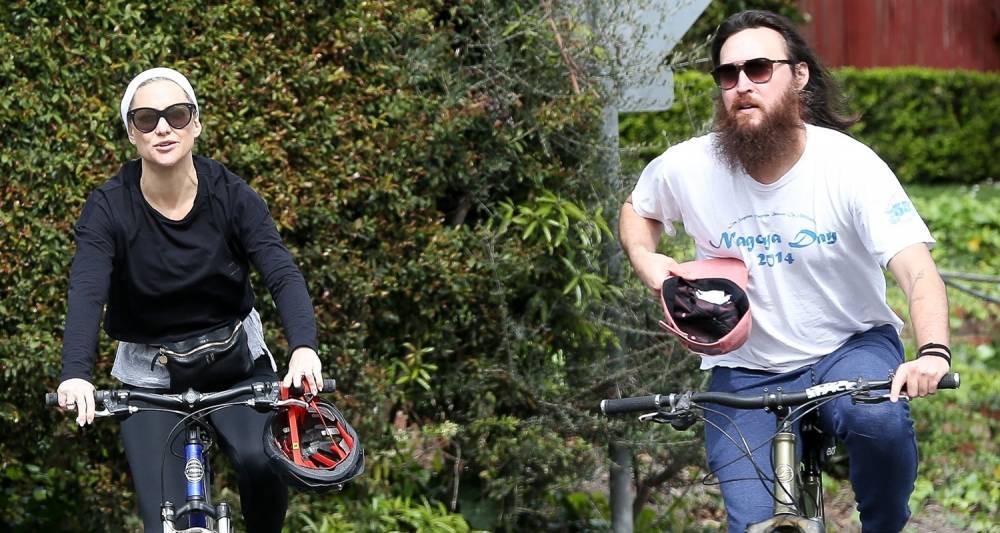 Kate Hudson & Danny Fujikawa Enjoy Bike Ride Amid Coronavirus Concerns - www.justjared.com - county Pacific