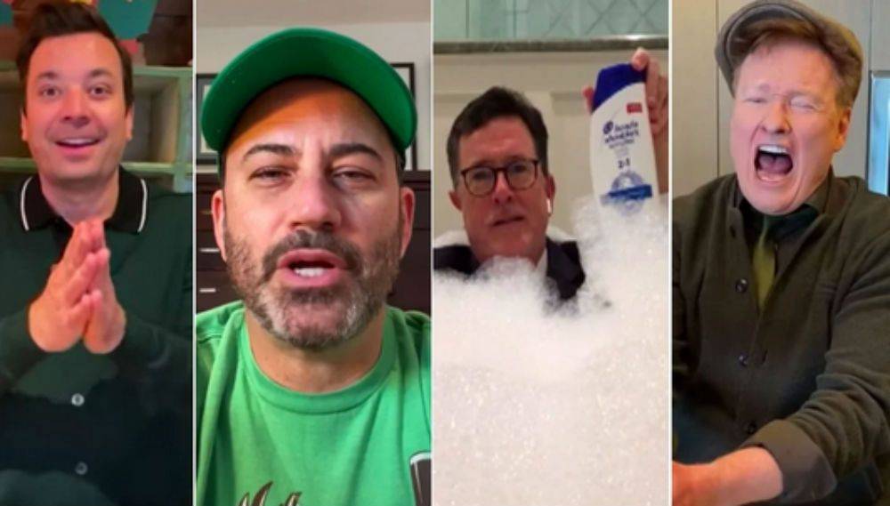 Jimmy Fallon, Jimmy Kimmel, And More Late Night Hosts Do Monologues From Their Home Quarantines - etcanada.com