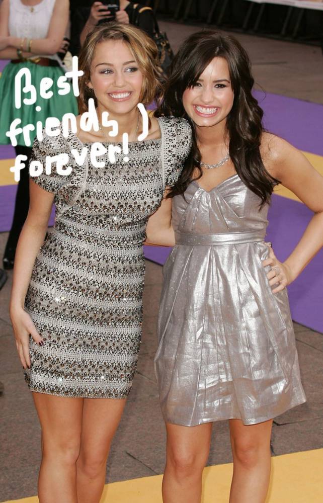 Miley Cyrus & Demi Lovato Talk Body Image, Confidence, And Rekindling Their Friendship! - perezhilton.com