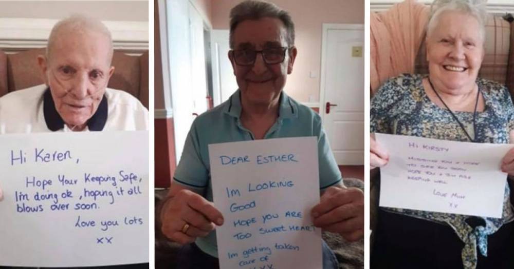 Coronavirus Scotland: Ayrshire care home residents send touching messages to loved ones after visits are restricted - www.dailyrecord.co.uk - Scotland
