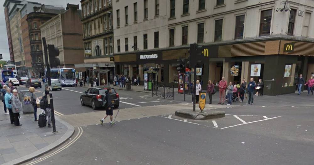 Two men rushed to hospital after violent late-night brawl erupts in Glasgow city centre McDonald's - www.dailyrecord.co.uk - Jamaica - city Glasgow