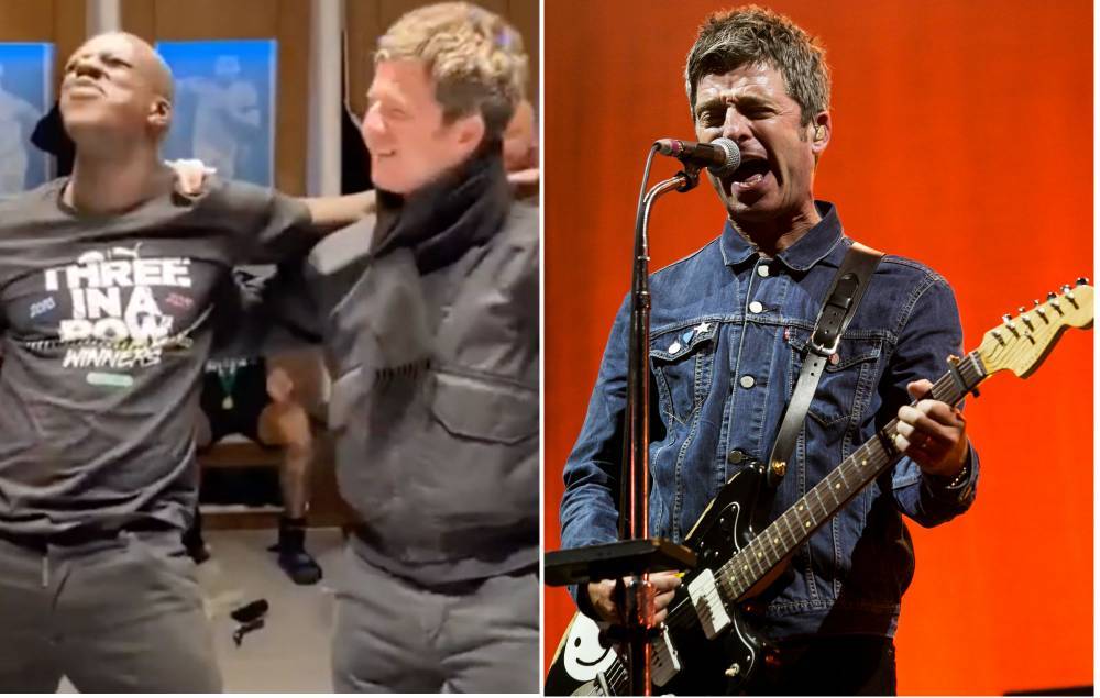 Watch Noel Gallagher sing ‘Wonderwall’ with Benjamin Mendy as Man City celebrate Carabao Cup win - www.nme.com - France - Manchester