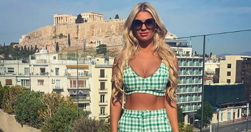 Christine McGuinness shows off her cleavage and amazing abs in very affordable Zara outfit - www.ok.co.uk - Greece - Athens, Greece