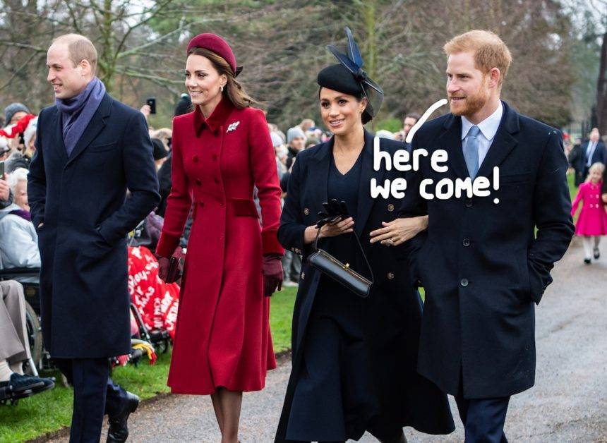 Meghan Markle & Prince Harry Will Reunite With William And Kate In The UK — Without Baby Archie! - perezhilton.com - Britain - Canada
