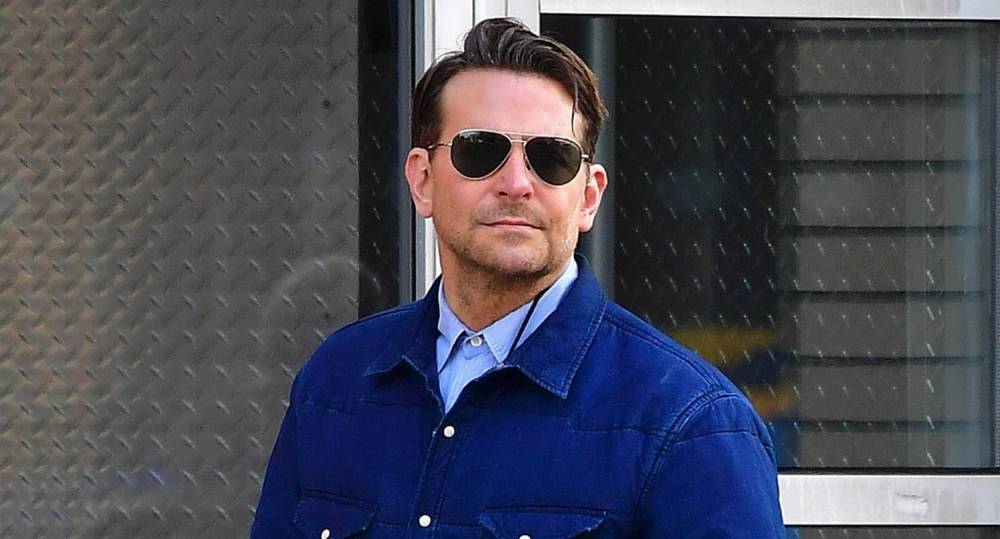 Bradley Cooper Looks Handsome in Blue While Running Errands in NYC - www.justjared.com - New York