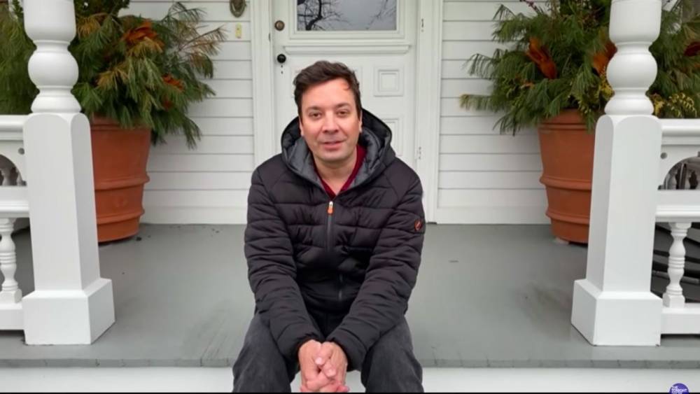 Jimmy Fallon Tries to Assemble a Tent as Late-Night Hosts Continue Their At-Home Shows - www.etonline.com