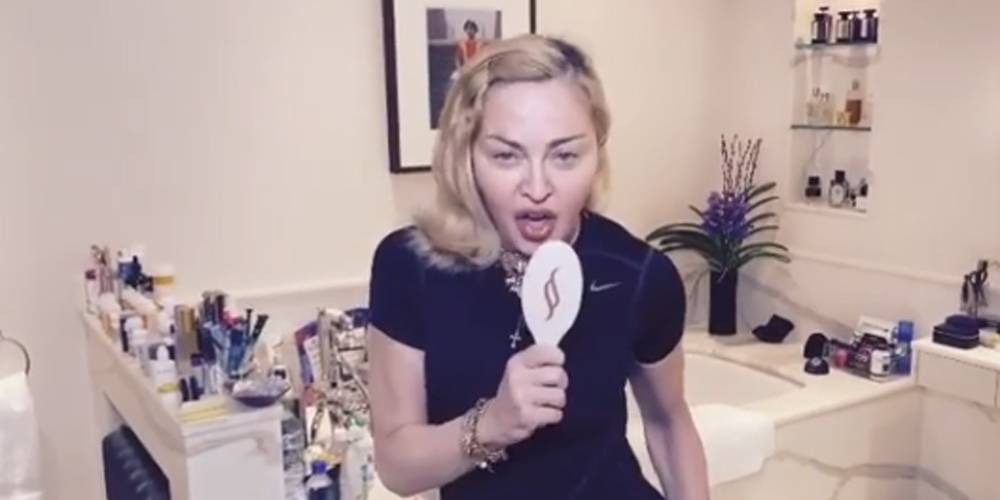 Madonna Sings 'Vogue' in Her Bathroom While Under Quarantine Amid Coronavirus Outbreak - www.justjared.com