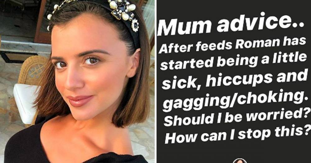 Lucy Mecklenburgh appeals for 'mum advice' as she asks for help feeding baby son Roman - www.ok.co.uk
