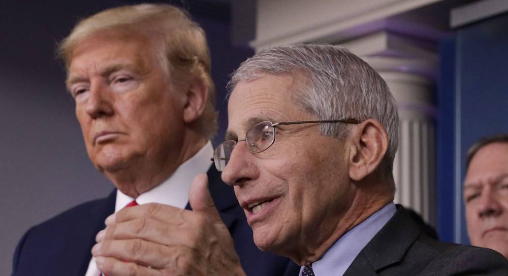 Dr. Fauci Does a Face Palm When Trump Refers to the 'Deep State Department' - www.justjared.com