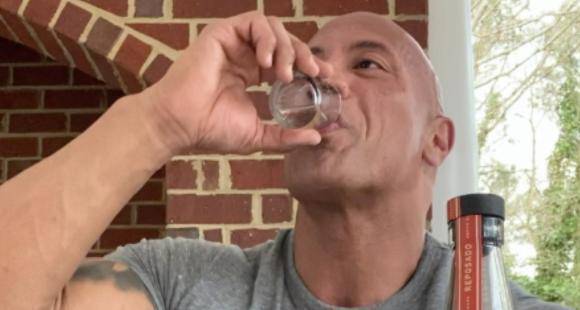 WATCH: Dwayne 'The Rock' Johnson has tequila shots while social distancing amid Coronavirus - www.pinkvilla.com