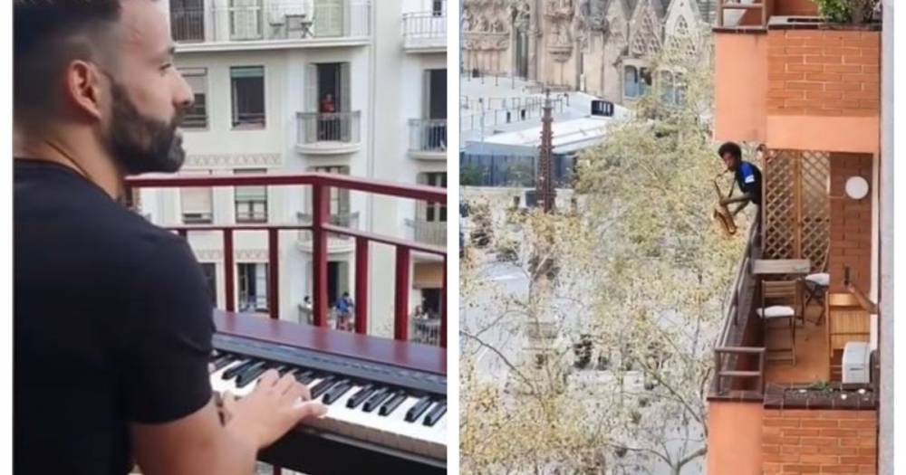Beautiful moment musicians serenade Spanish city in lockdown with 'My Heart Will Go On' - www.manchestereveningnews.co.uk - Spain