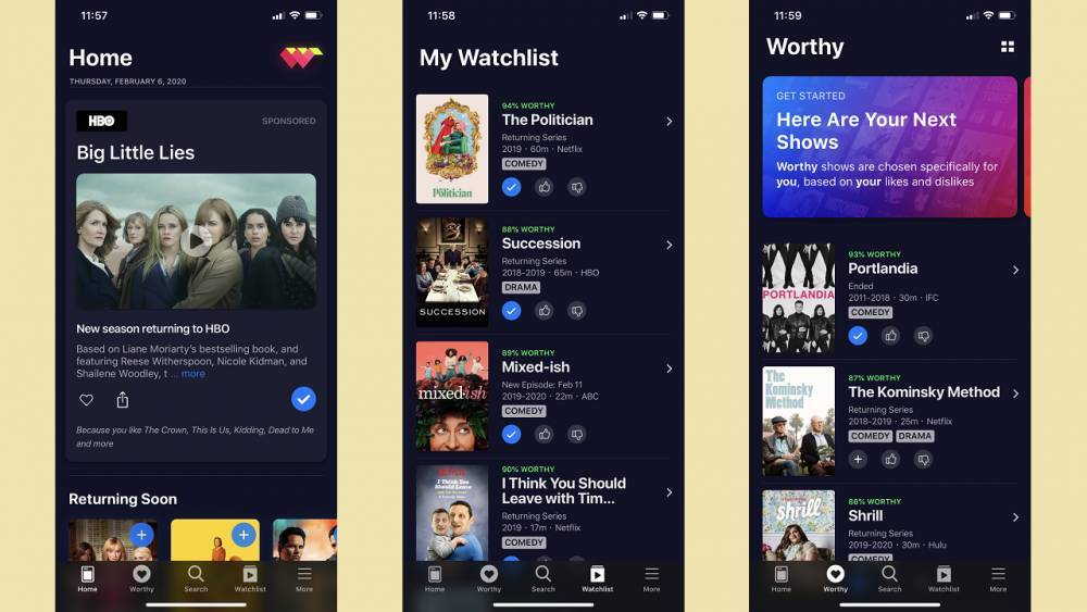 A New Way to Find TV Shows to Binge: Watchworthy App Claims Instant Personalized Recommendations - variety.com