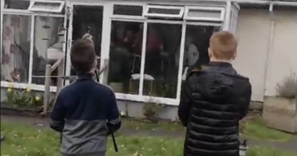 Young Scots sing Beatles classics outside care home in heartwarming clip - www.dailyrecord.co.uk - Scotland - county Young
