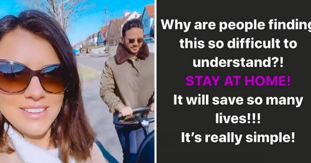 Lucy Mecklenburgh defends decision to go for a walk with baby son Roman after urging people to self-isolate - www.ok.co.uk