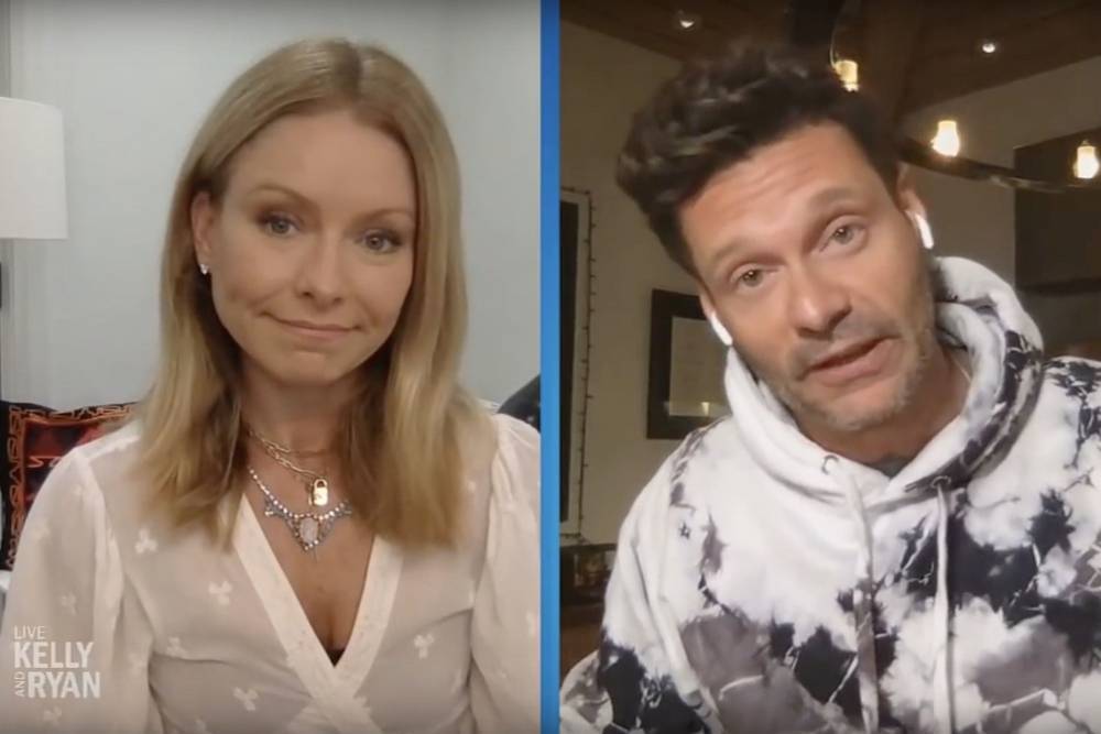 Kelly Ripa And Ryan Seacrest Broadcast ‘Live’ From Home With Guest Appearance From Mark Consuelos - etcanada.com - Taylor