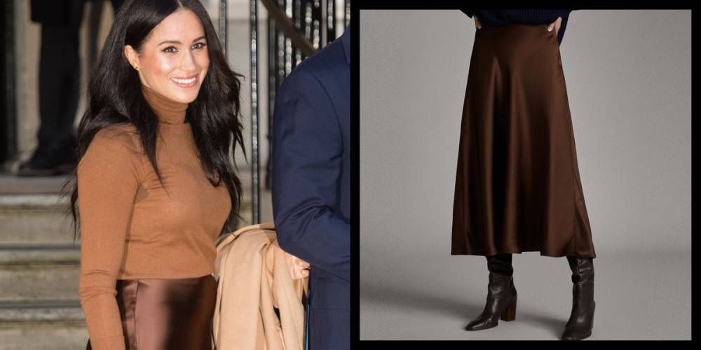 Meghan Markle's Satin Massimo Dutti Skirt Is Finally Back In Stock - www.marieclaire.com - London - Canada