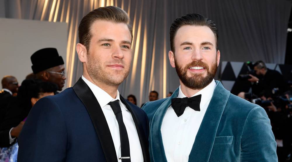 Chris Evans Gives Brother Scott a Haircut While Quarantined (Video) - www.justjared.com