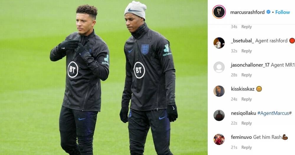 Manchester United fans have transfer theory after Marcus Rashford message to Jadon Sancho - www.manchestereveningnews.co.uk - Manchester - Sancho