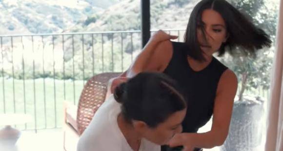 VIDEO: Kourtney SLAPS Kim Kardashian hard in KUWTK promo; Says ‘I don't want to be near your fat a**’ - www.pinkvilla.com