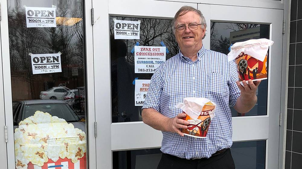 How One Movie Theater Owner Is Selling Curbside Popcorn to Pay His Employees - variety.com - Virginia - county Fairfax