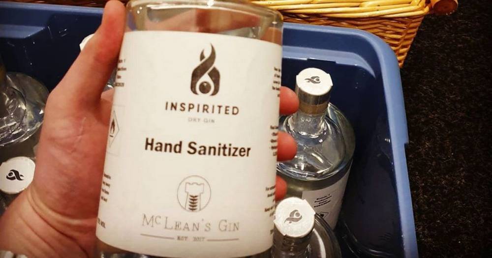 Strathaven gin producers join up to supply NHS and frontline workers with free hand sanitiser - www.dailyrecord.co.uk