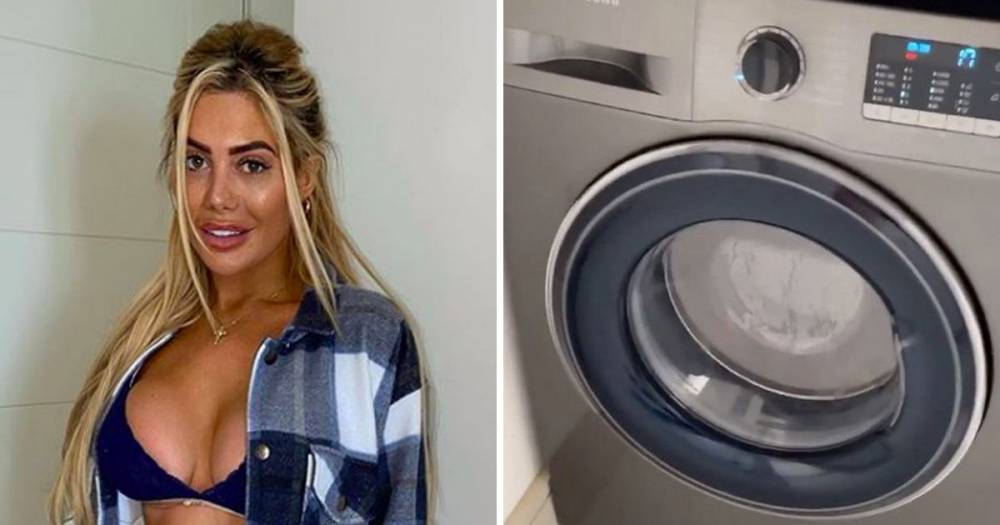 Chloe Ferry hilariously screams in shock as she uses washing machine for the first time - www.ok.co.uk