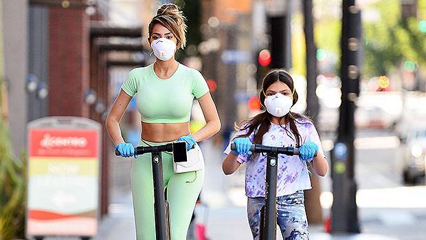 Farrah Abraham Daughter Sophia, 11, Are Twinning In Face Masks During Scooter Date In Hollywood - hollywoodlife.com - Hollywood