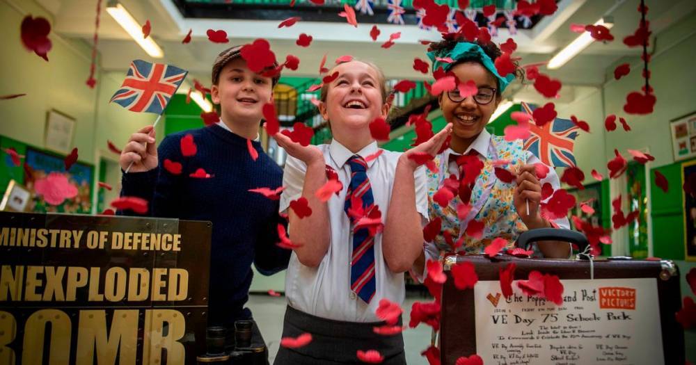 Christie Park Primary kids help mark 75th anniversary of VE Day - www.dailyrecord.co.uk - Scotland