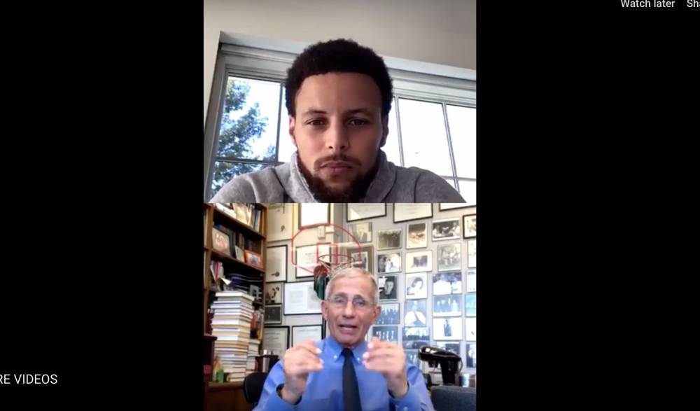 Steph Curry Chats With Coronavirus Expert Dr. Anthony Fauci About The Facts On Instagram Live - etcanada.com