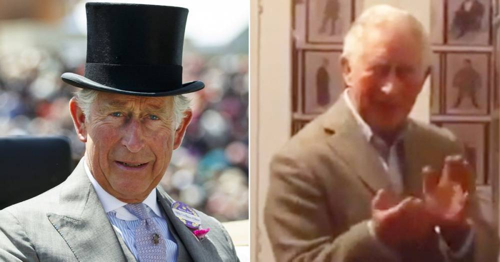 Prince Charles seen for the first time after testing positive for coronavirus as he joins the nation in clapping for NHS - www.ok.co.uk