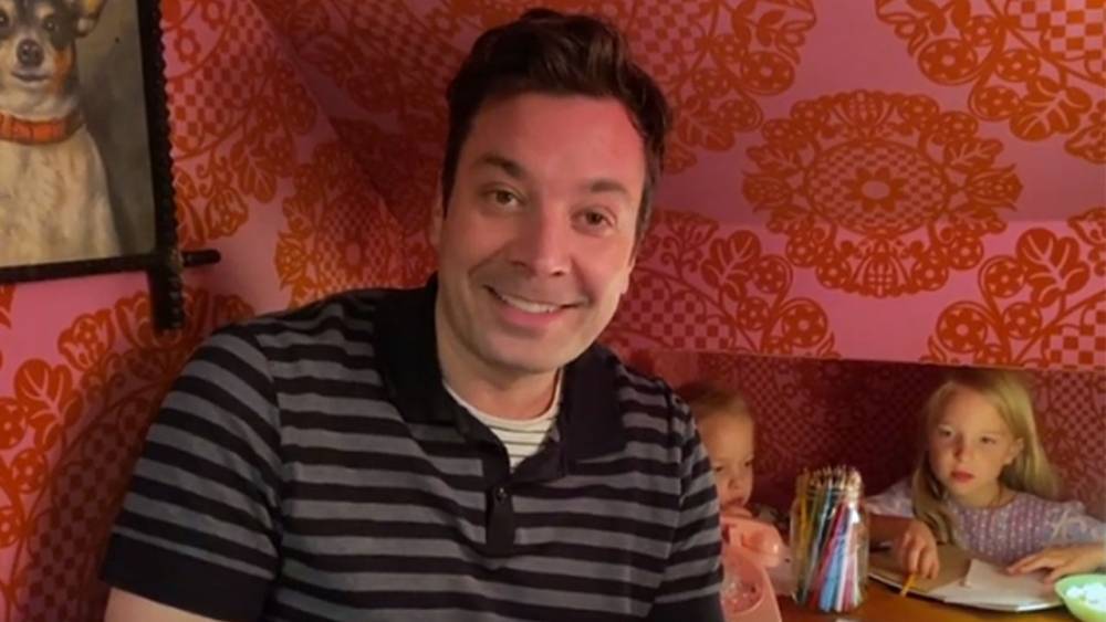 Jimmy Fallon’s Daughters Heckle Him as He Makes Jokes During His 'Tonight Show' Monologue - www.etonline.com