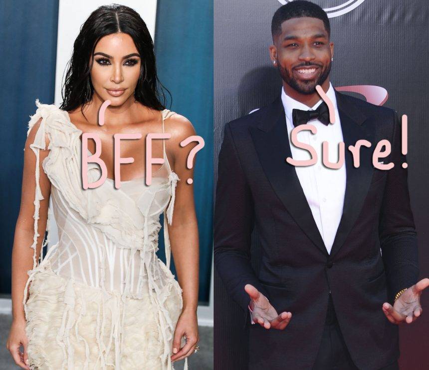 Kim Kardashian Says She Loves Tristan Thompson ‘Like A Brother’ After They ‘Totally Bonded’ With Each Other… - perezhilton.com