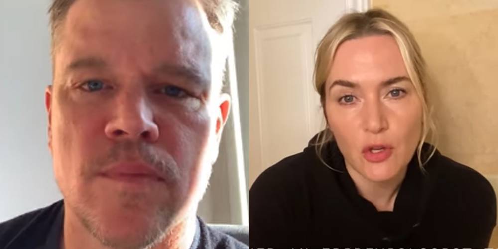 Matt Damon & Kate Winslet Join Cast of 'Contagion' for Pandemic PSAs - Watch (Video) - www.justjared.com