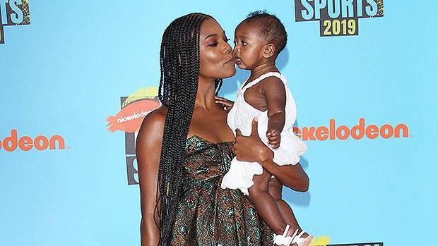 Gabrielle Union, 47, Daughter Kaavia, 2, Blow Kisses Ham It Up For The Camera: Watch - hollywoodlife.com