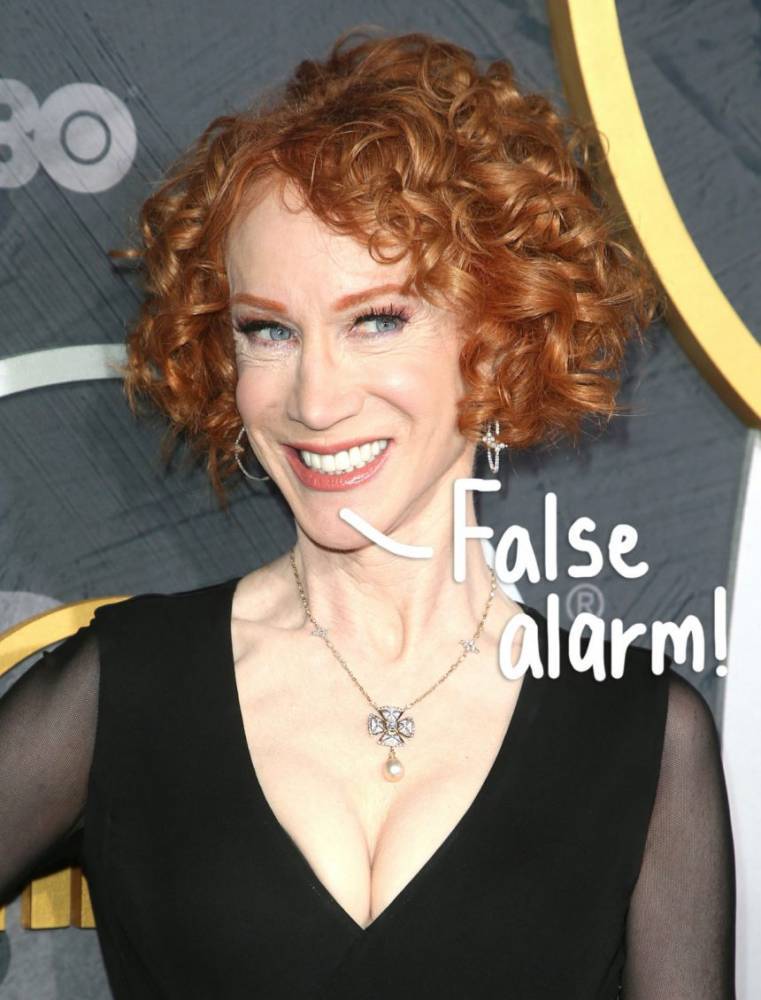 Kathy Griffin Did NOT Have Coronavirus — Details On What Actually Landed Her In The Hospital! - perezhilton.com