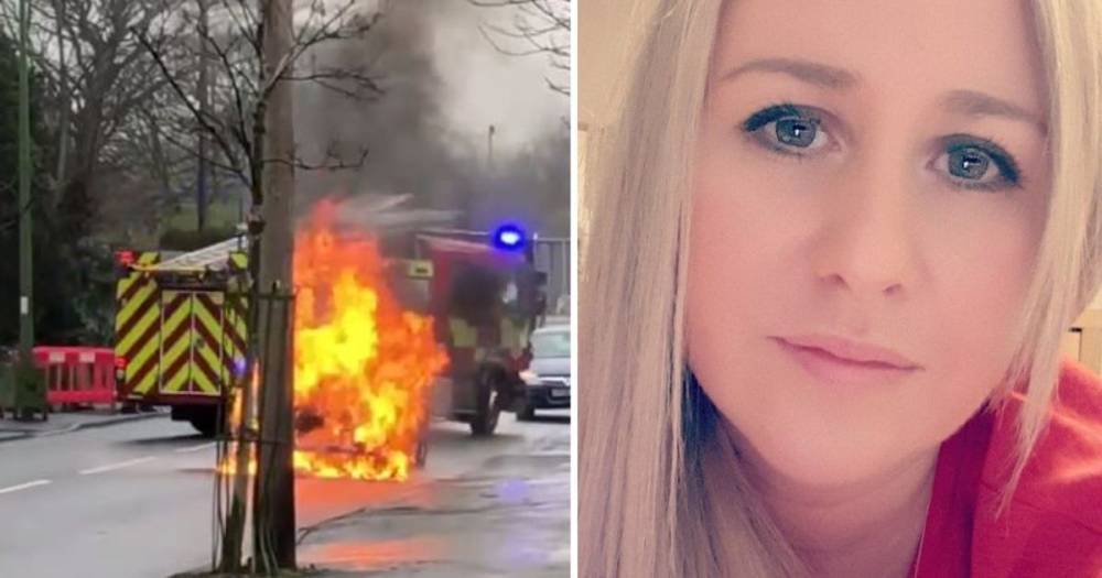 'I've never experienced anything as scary in my life': Mum tells of terrifying moment her car burst into flames as she returned from school run - www.manchestereveningnews.co.uk