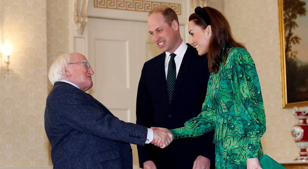 Prince William & Duchess Kate Middleton Arrive in Dublin & Meet Ireland's President! - www.justjared.com - Ireland - county Kildare