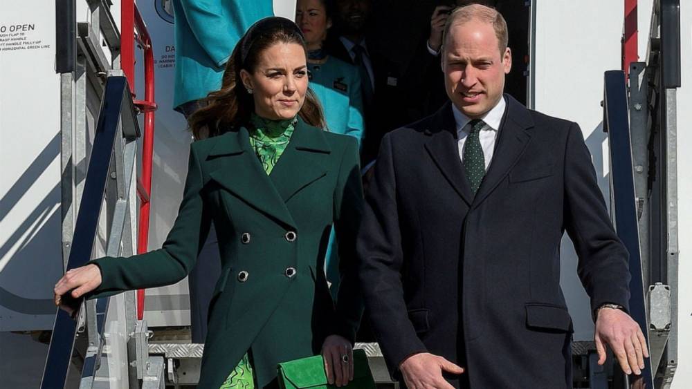 Kate Middleton Is a Vision in Green as She Lands in Ireland With Prince William: Pics - www.etonline.com - London - Ireland