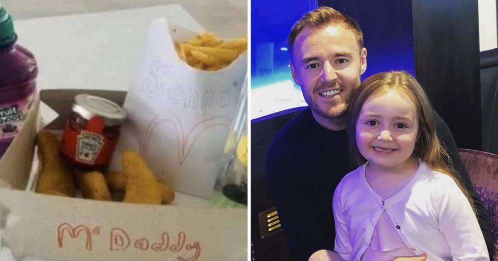 Coronation Street’s Alan Halsall creates adorable homemade McDonald’s Happy Meal for daughter Sienna - www.ok.co.uk - Britain - county Johnson