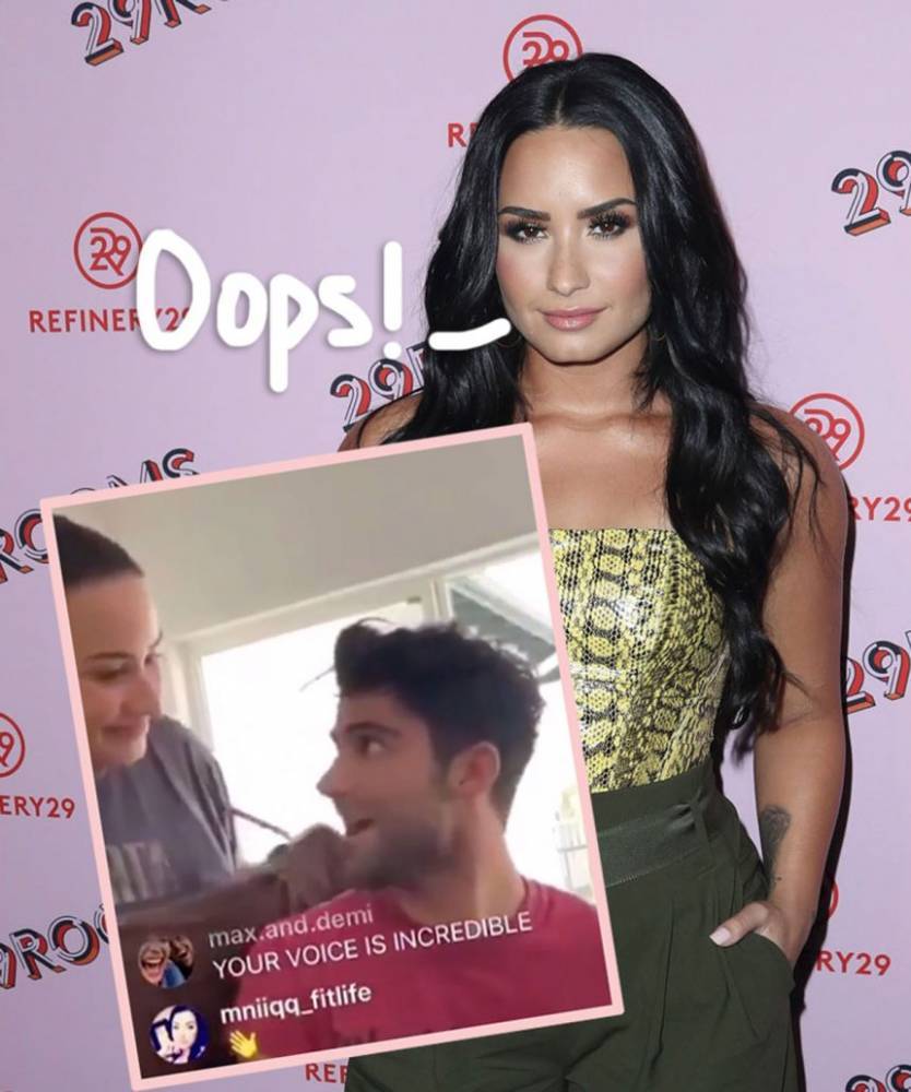 Demi Lovato Accidentally Crashes New BF Max Ehrich’s Instagram Live & Puts Their Budding Romance On Display! - perezhilton.com