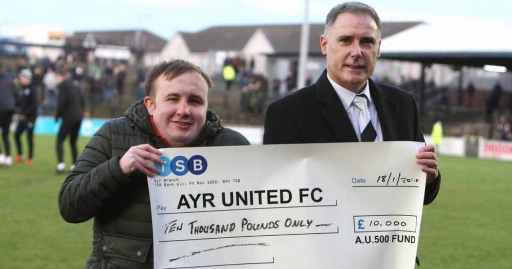 Ayr United fans plunge another £10,000 into club as donations continue to stack up at AU500 Fund - www.dailyrecord.co.uk