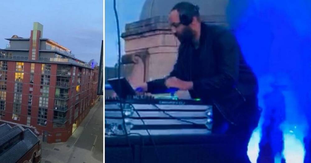 Watch the huge rooftop rave in Ancoats that had isolated residents dancing on balconies - www.manchestereveningnews.co.uk