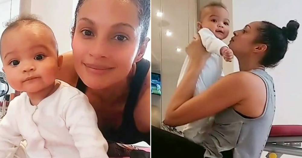 Alesha Dixon shares adorable workout videos as she exercises with six month old daughter Anaya - www.ok.co.uk - Britain