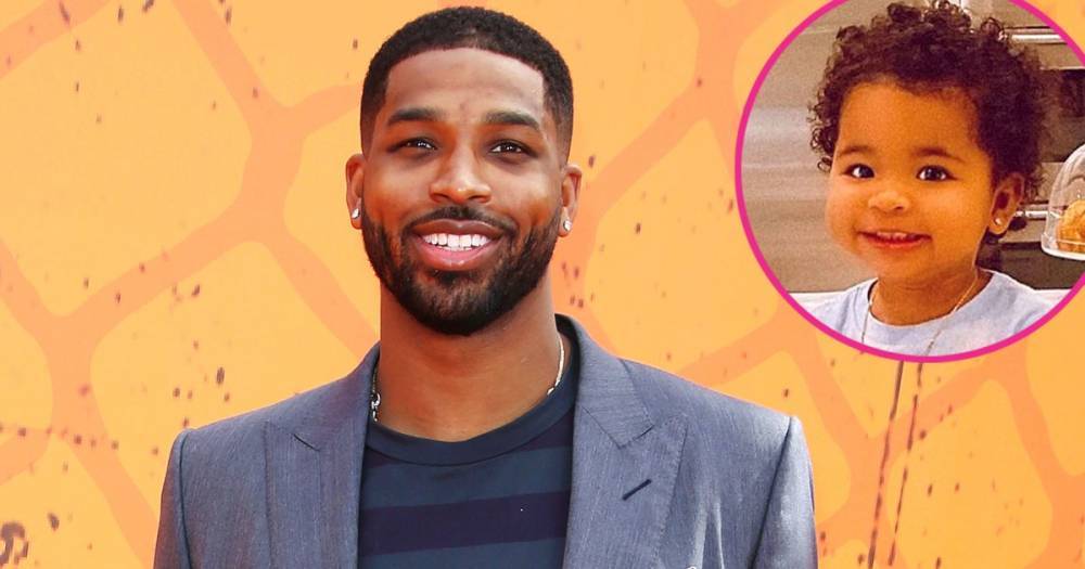Tristan Thompson Is All Smiles in Sweet Shots With His and Khloe Kardashian’s Daughter True - www.usmagazine.com